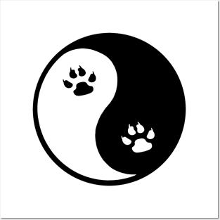 yin and yang symbol Posters and Art